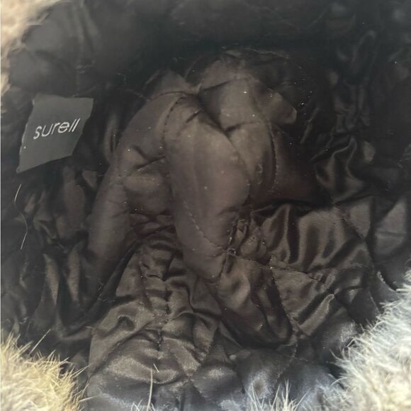 REAL RABBIT FUR HAT skully cap rare head piece accessory beanie scarf unisex - Picture 13 of 13